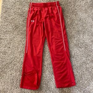 Women’s Red Under Armour Athletic Pants